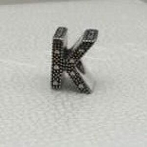 Pandora Letter K Alphabet Charm - Sterling Silver S925 Initial - NWT
